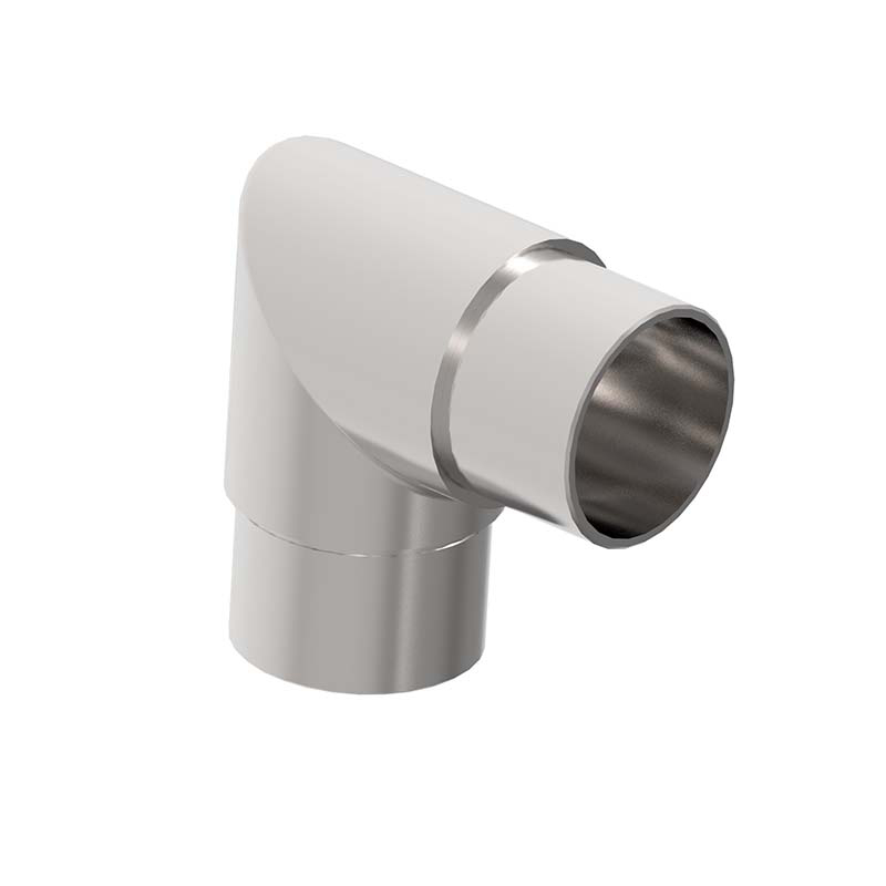 Eckbogen 90° spitz für Rundrohr 42,4 x 2 mm