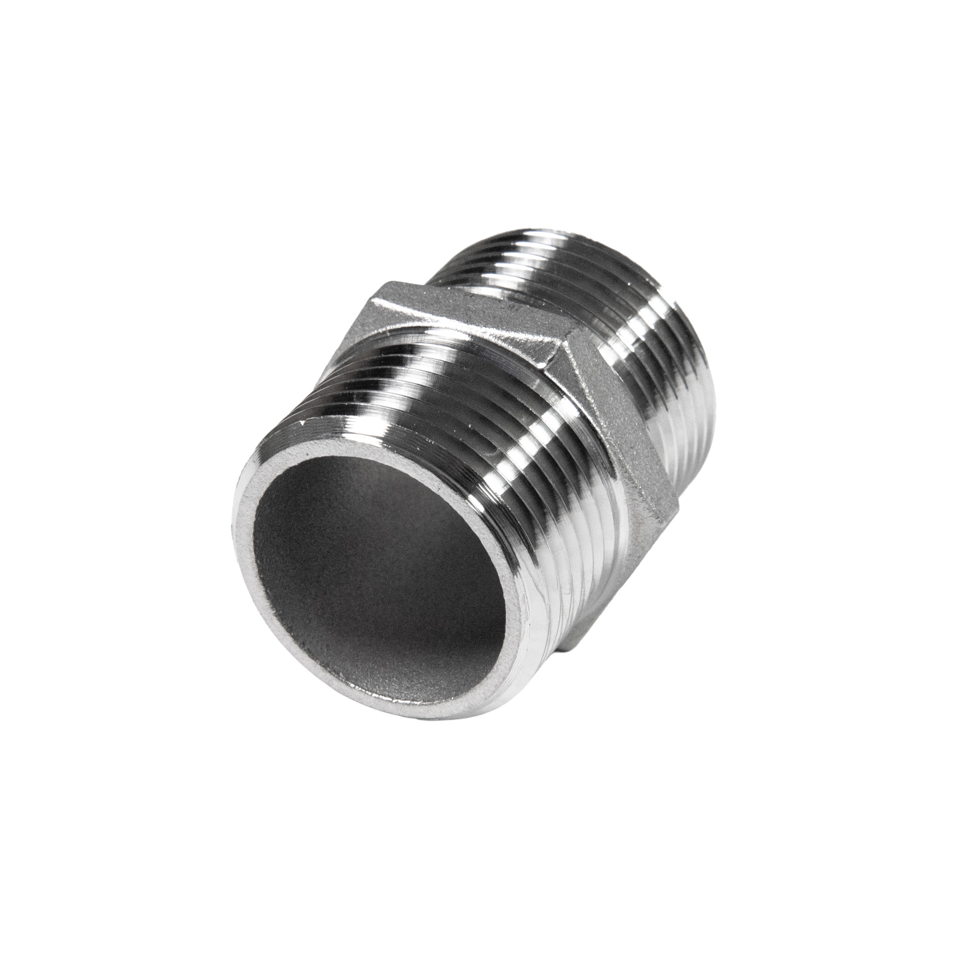 6-kt. Doppelnippel V4A BSPP 1" DIN EN ISO 228-1
