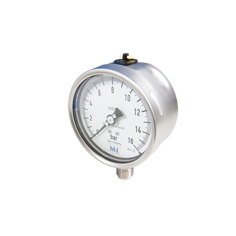 Edelstahlmanometer Ø 100