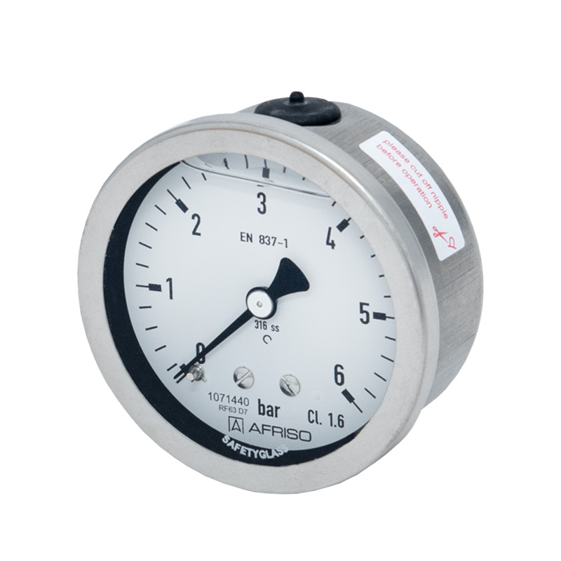Edelstahlmanometer Ø 63