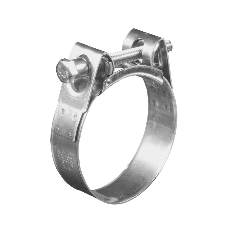 Gelenkbolzenschelle, Edelstahl V2A Spannbereich 112-121mm, Bandbreite 25mm