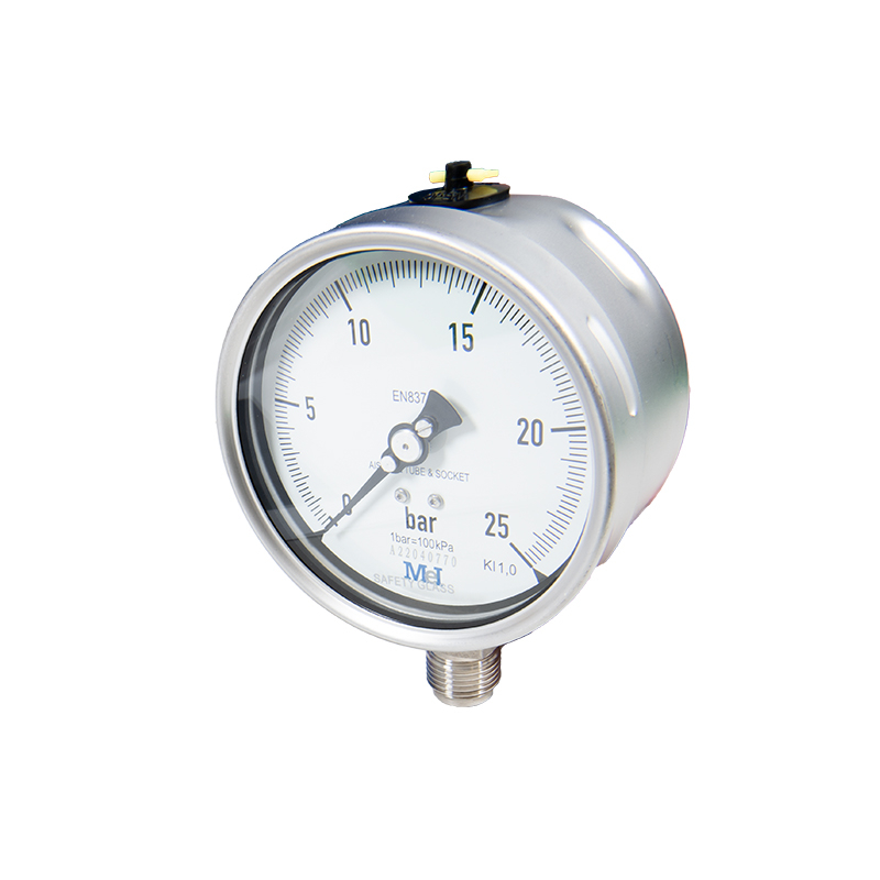 Edelstahlmanometer Ø 100