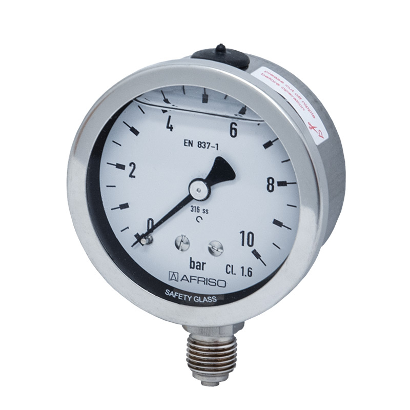 Edelstahlmanometer Ø 63