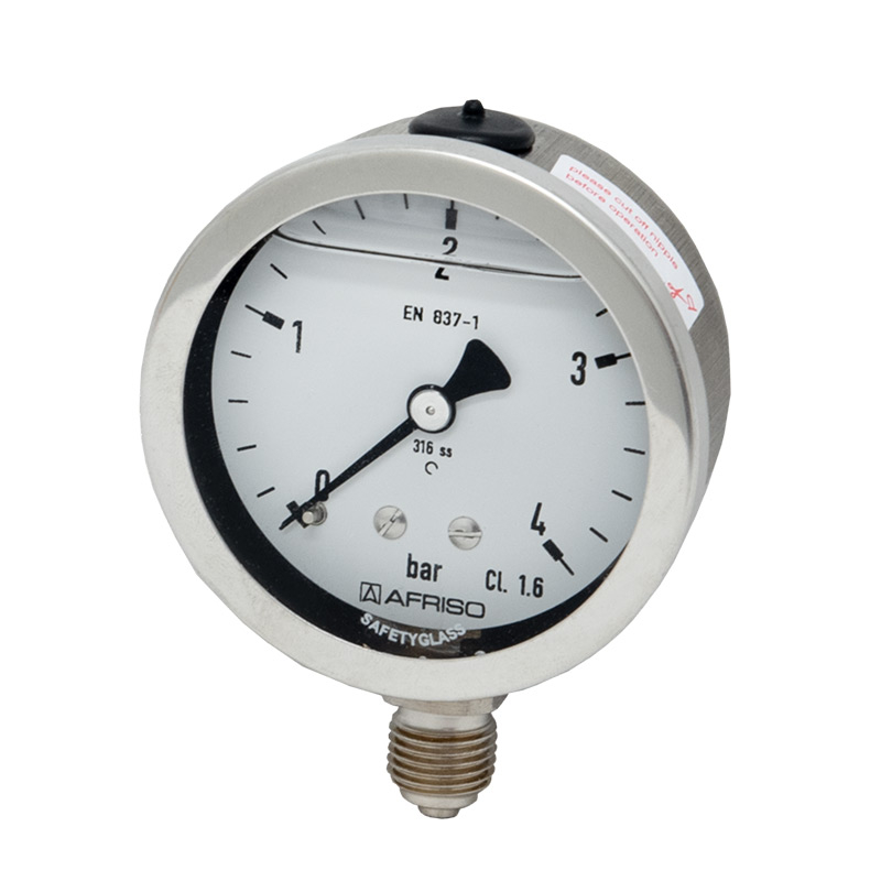 Edelstahlmanometer Ø 63