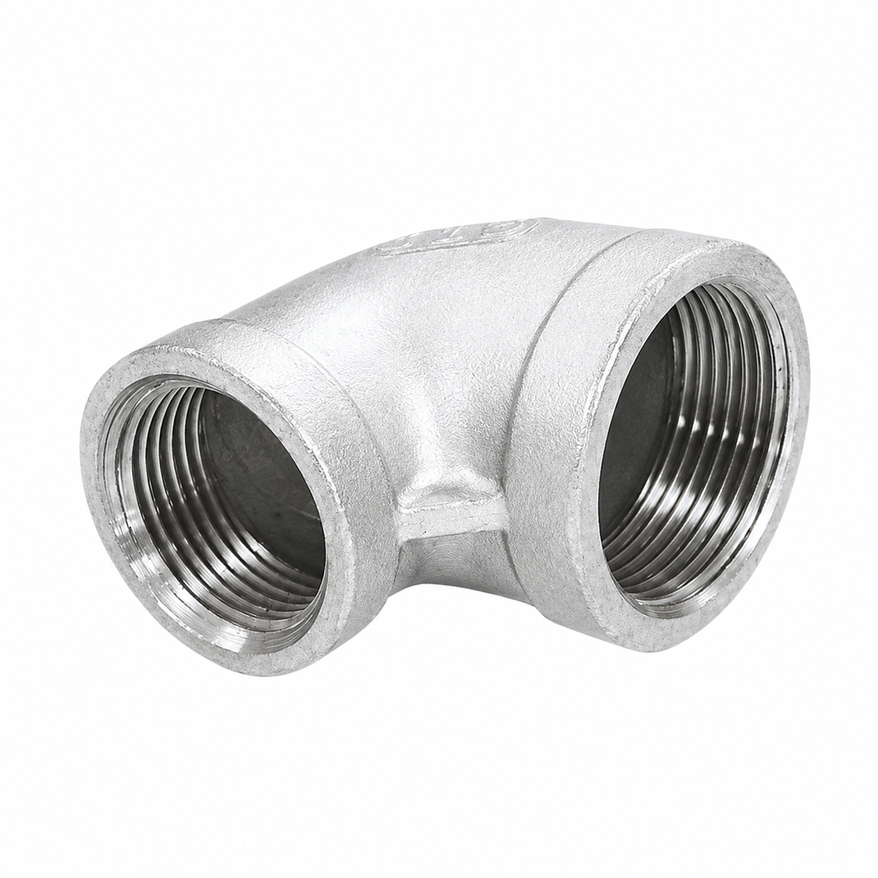 Winkel I/I 90° reduziert  V4A IG1/4"-IG1/8"