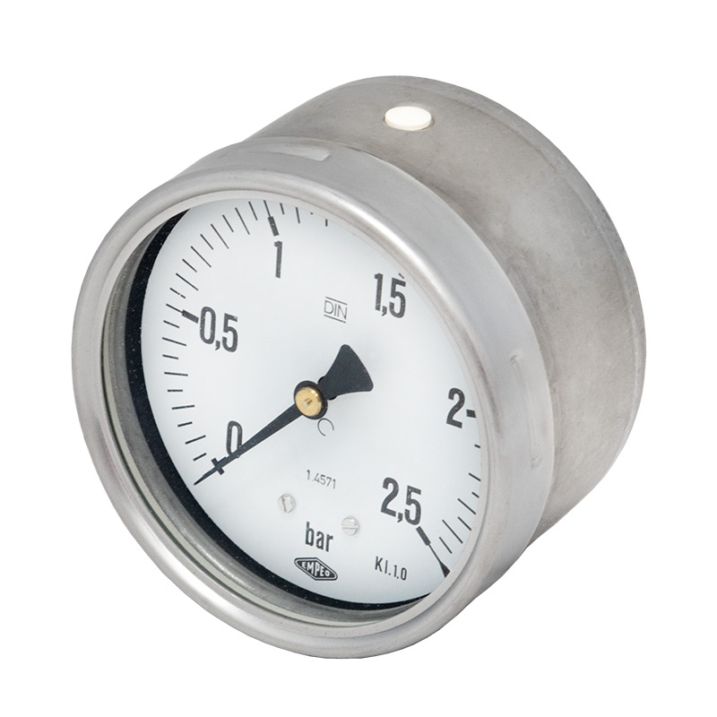 Edelstahlmanometer Ø 100