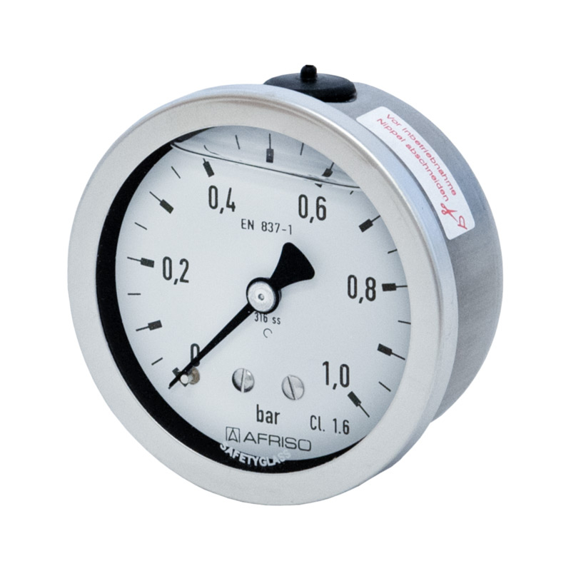 Edelstahlmanometer Ø 63