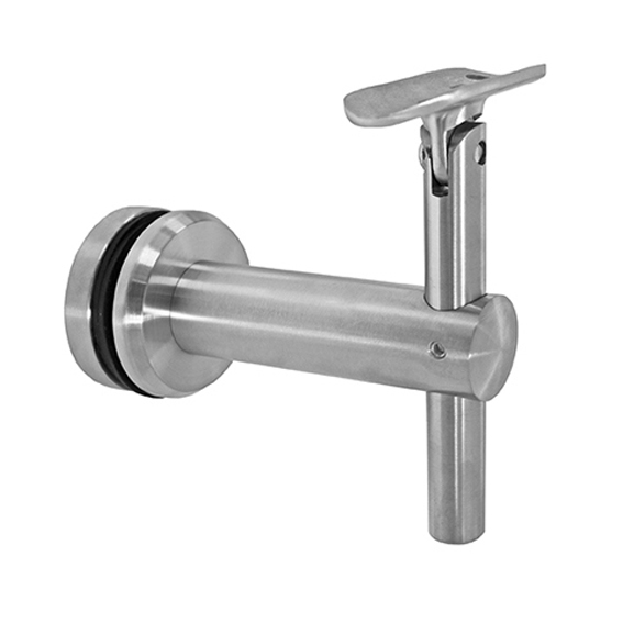 Handlaufhalter für Glas mit verstellbarer Höhe und Gelenk