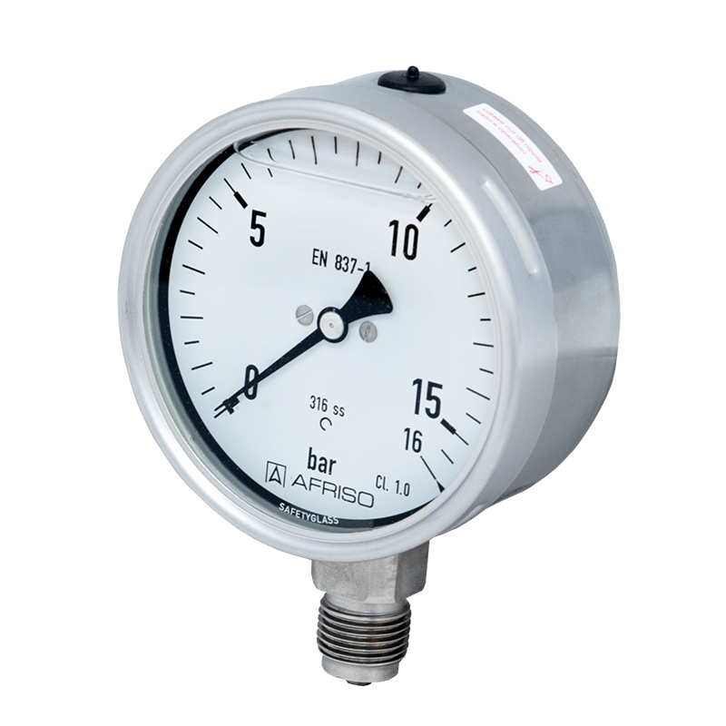 Edelstahlmanometer Ø 100
