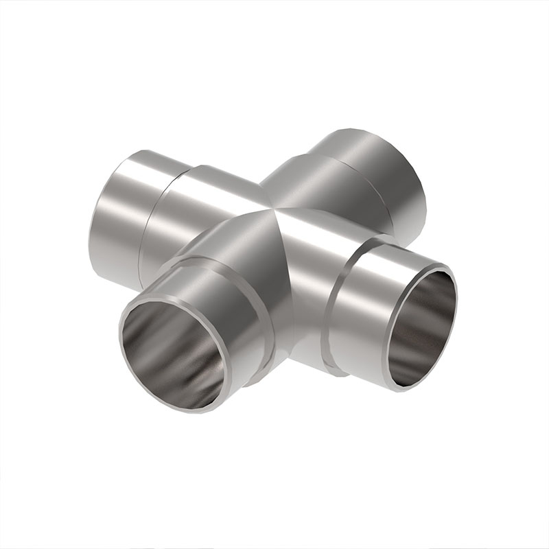 Kreuzstück vierseitig für Rundrohre 42,4 x 2 mm Kreuzstück vierseitig für Rundrohre 42,4 x 2 mm