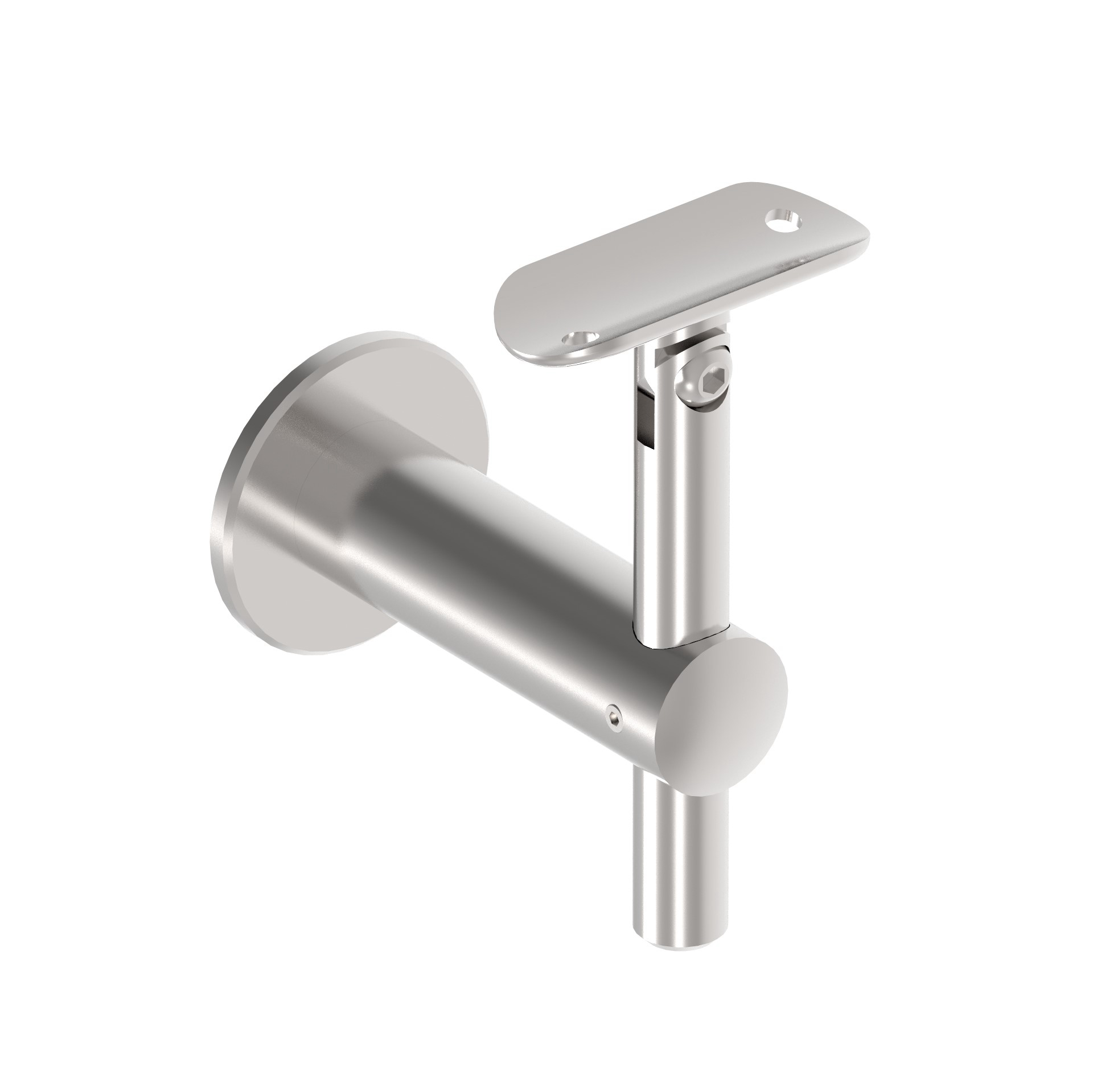 Wandhandlaufhalter verstellbar für Rundrohr 42,4 mm
