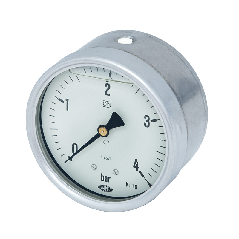 Edelstahlmanometer Ø 100
