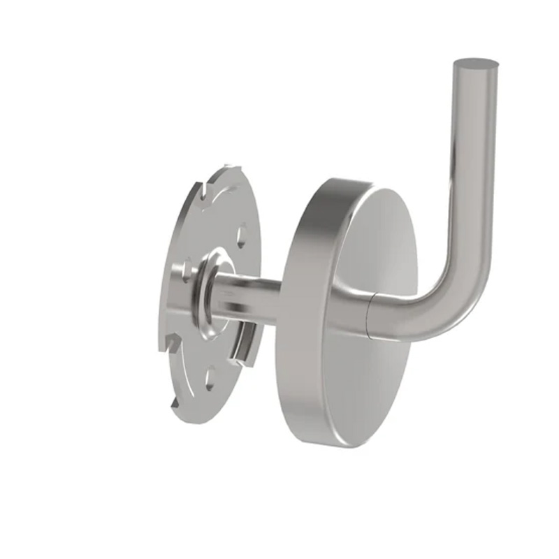 Handlaufhalter zum Schweißen für Edelstahl Rundrohr 42,4 mm V2A - geschliffen - mit Abdeckrosette