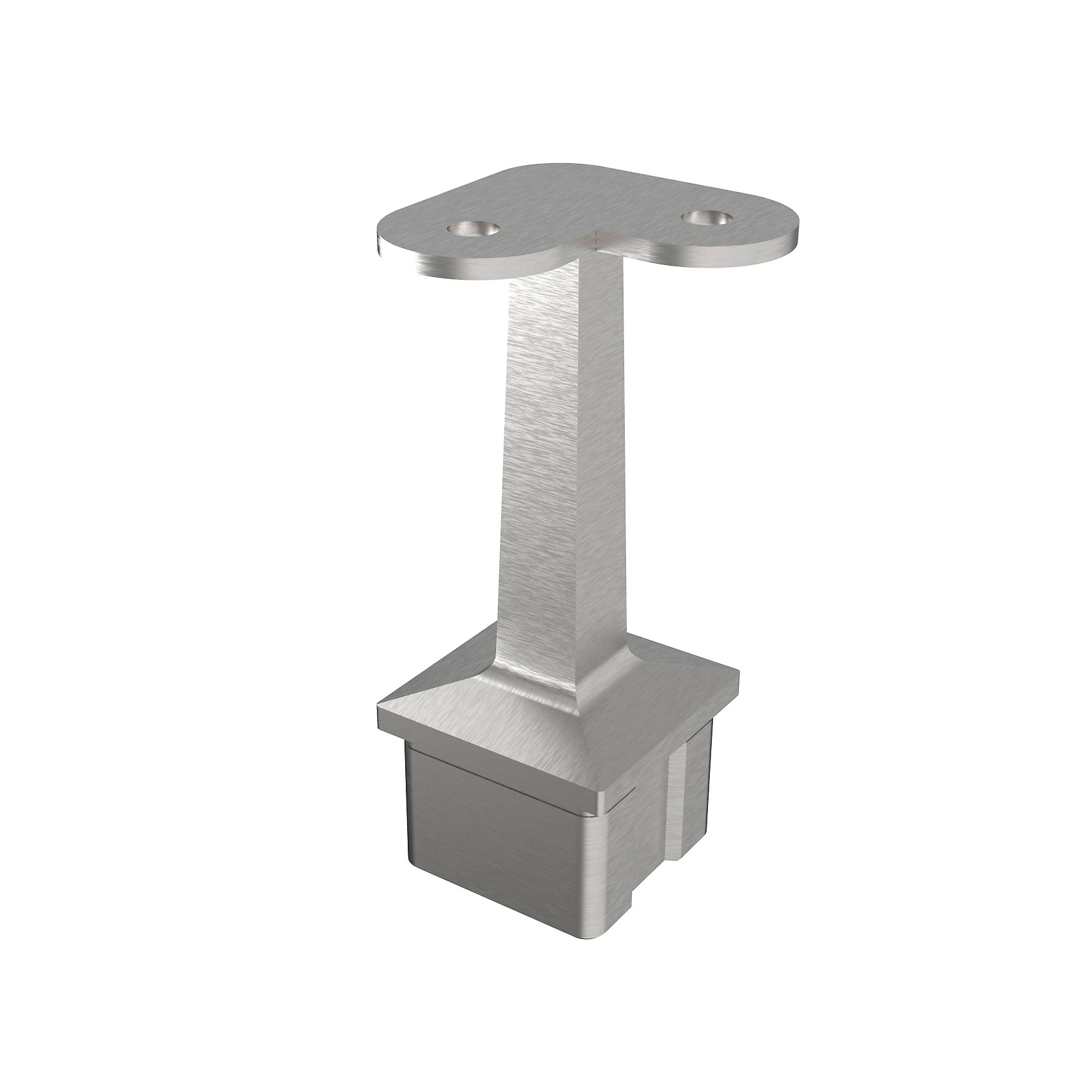 Handlaufhalter für Edelstahl Vierkantrohr 40x40x2