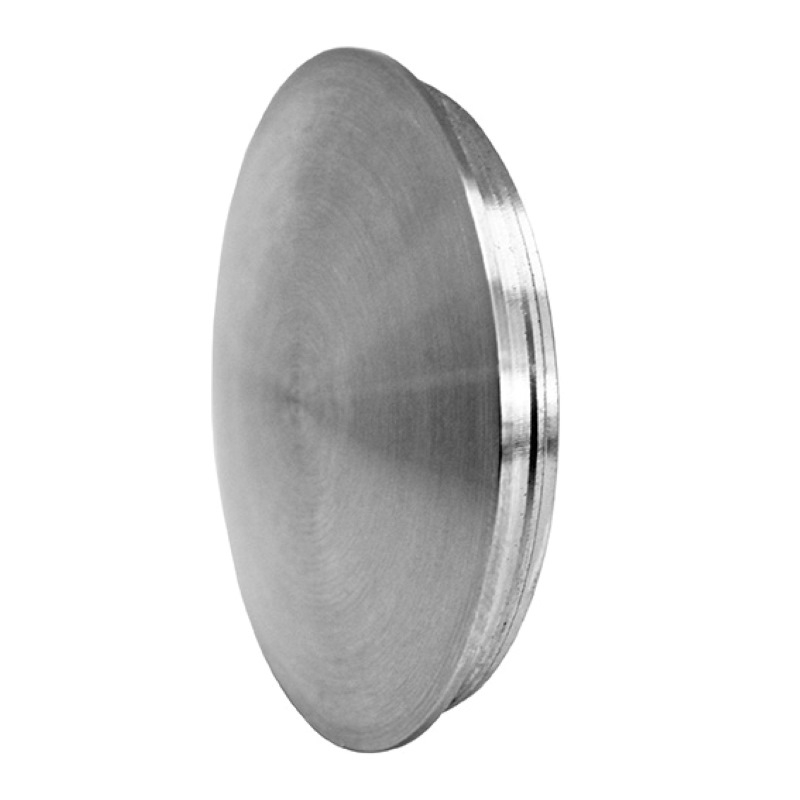 Endkappe leicht gewölbt für Edelstahlrohre 42,4 mm