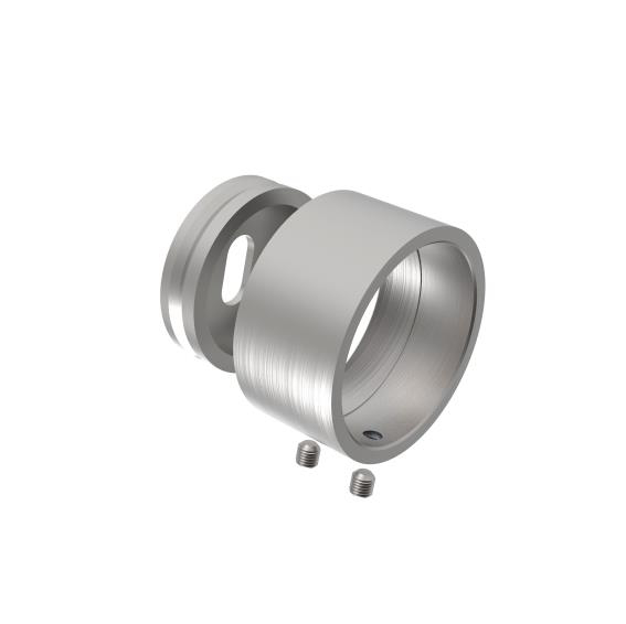 Runder Wandflansch für Edelstahlrohre 33,7 mm