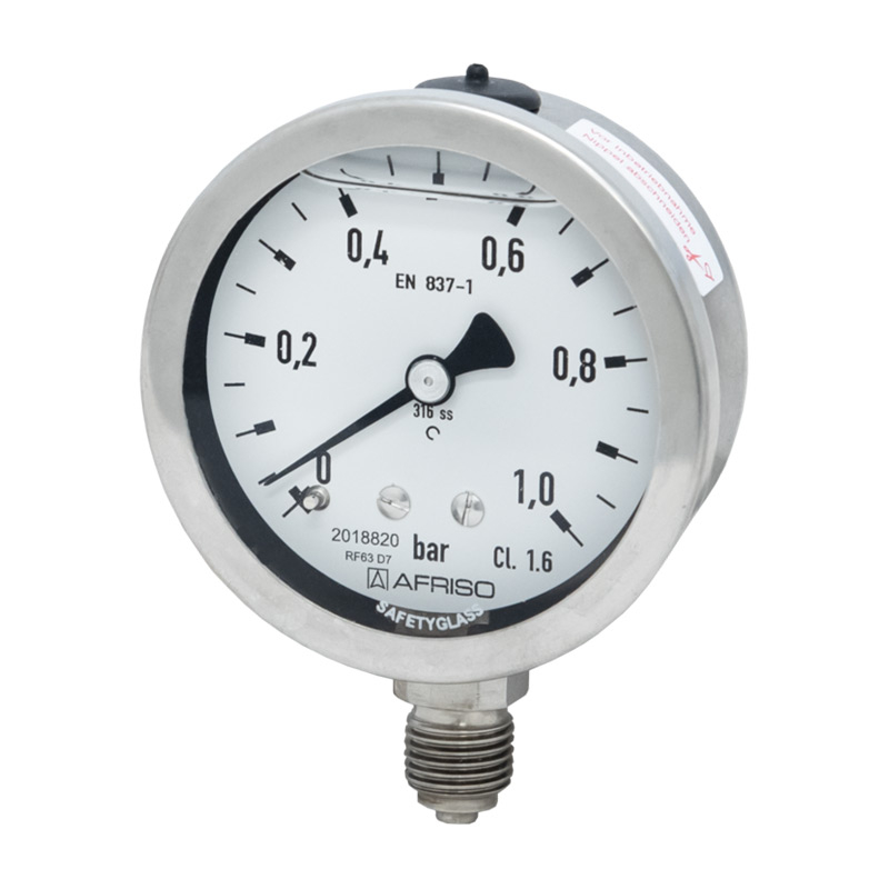 Edelstahlmanometer Ø 63