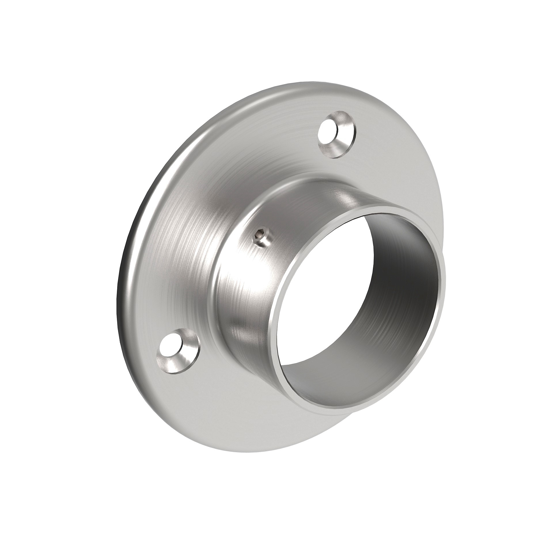 Runder Wandflansch für Edelstahlrohr 48,3 mm
