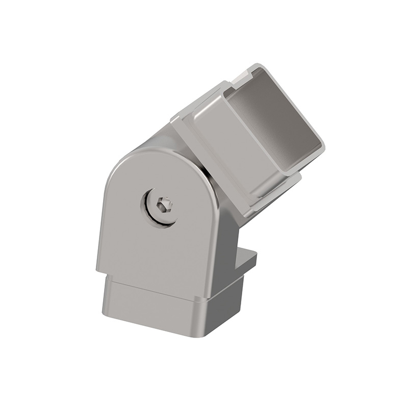 Winkel verstellbar für Edelstahl Vierkantrohre 40 x 40 x 2,0 mm