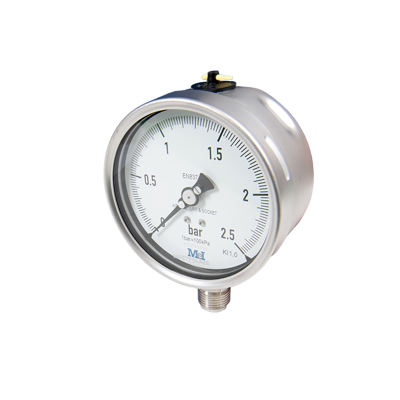 Edelstahlmanometer Ø 100