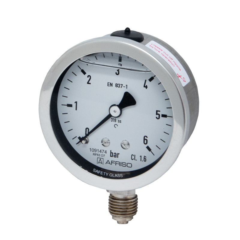 Edelstahlmanometer Ø 63