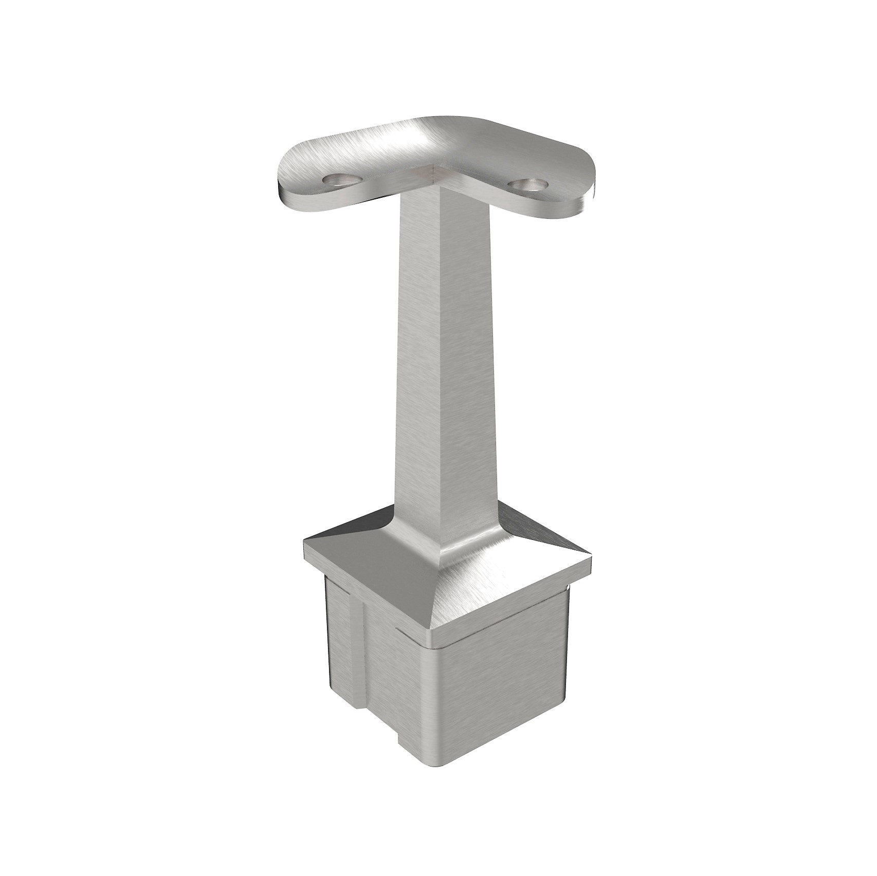 Handlaufhalter für Edelstahl Vierkantrohr 40x40x2