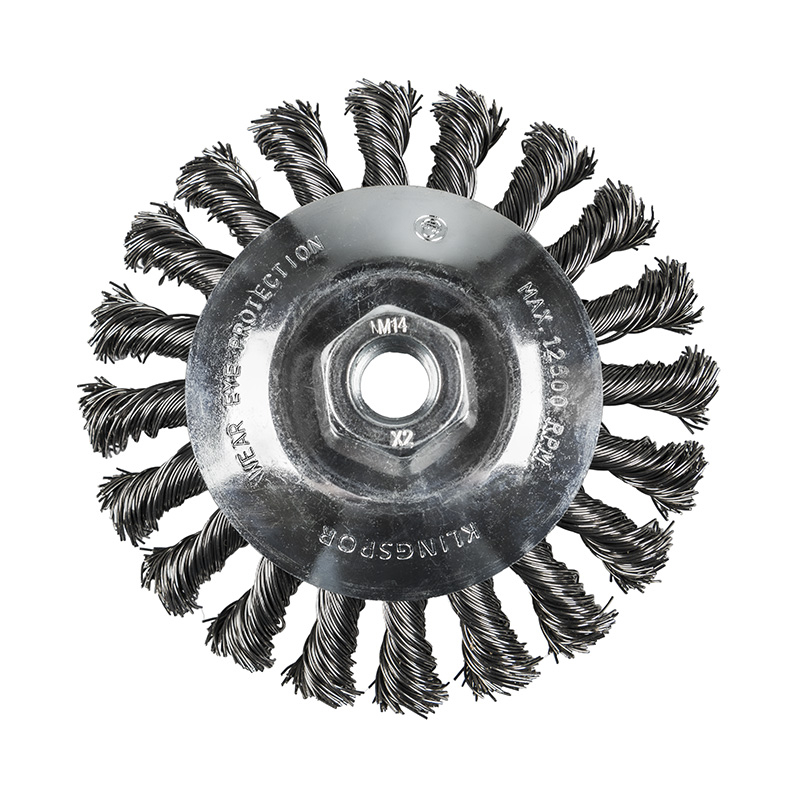 Kegelbürste edelstahl mit Gewinde, gezopft Kegelbürste edelstahl mit Gewinde, gezopft