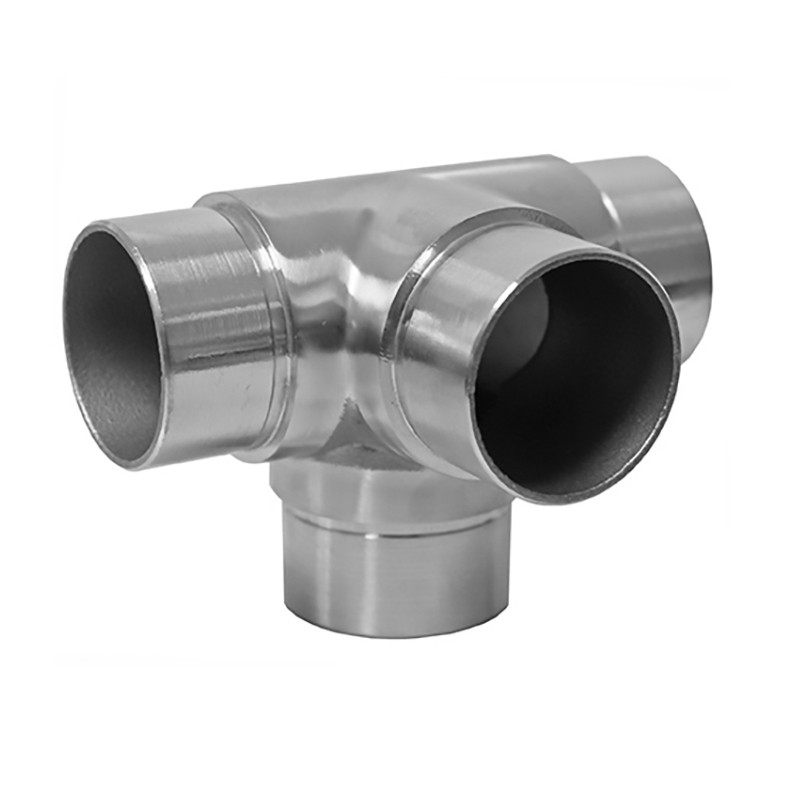 Mehrrichtungsverbinder für Rundrohre aus Edelstahl 33,7 x 2 mm