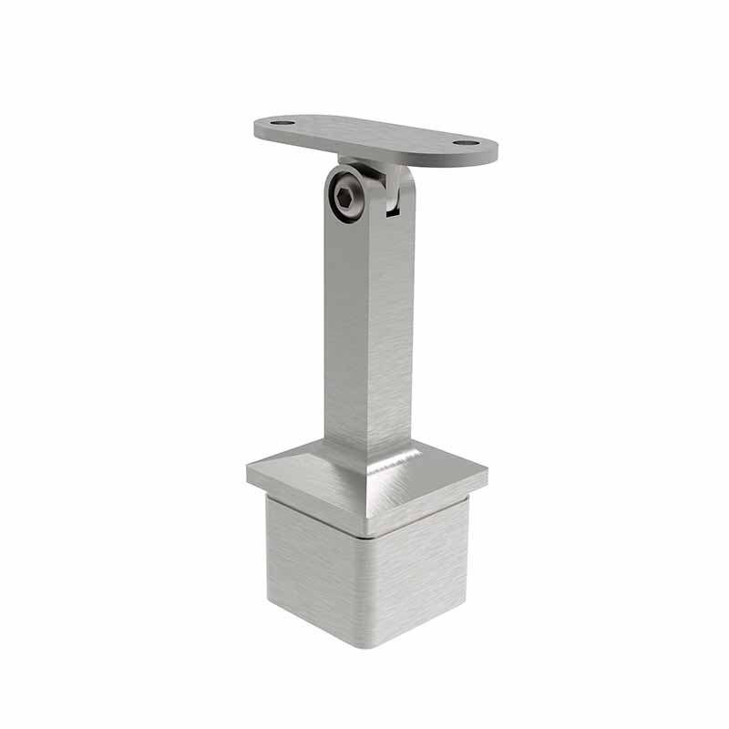 Rohrstütze flexibel für Edelstahl Vierkantrohr 40 x 40 x 2 mm