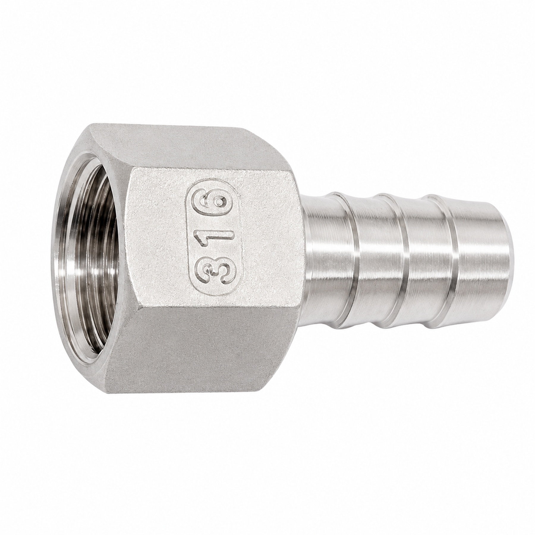 Schlauchtülle mit Innengewinde  V4A 1/8" x 6,0mm